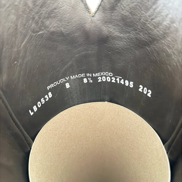 Lane JENTRY Knee High Womens Cowboy Boots 8.5 Brown Leather Western Cowgirl Tall - Picture 9 of 11